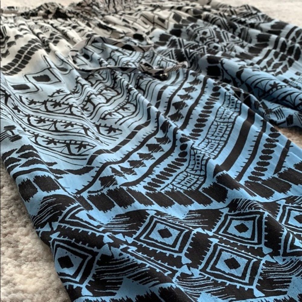 Gypsy 05 Minerva Blue Print Drawstring Pants - image 5